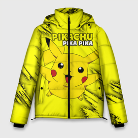 Мужская зимняя куртка 3D с принтом Pikachu Pika Pika в Екатеринбурге, верх — 100% полиэстер; подкладка — 100% полиэстер; утеплитель — 100% полиэстер | длина ниже бедра, свободный силуэт Оверсайз. Есть воротник-стойка, отстегивающийся капюшон и ветрозащитная планка. 

Боковые карманы с листочкой на кнопках и внутренний карман на молнии. | pika | pikachu | аниме | детская | детям | игры | молния | мышка | мышь | пика | пикачу | покемон | покемоны