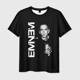 Мужская футболка 3D с принтом EMINEM в Новосибирске, 100% полиэфир | прямой крой, круглый вырез горловины, длина до линии бедер | eminem | rap | актёр | американский рэпер | композитор | маршалл | продюсер | рэп | рэпер | эминем