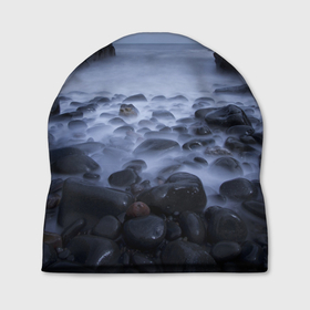 Шапка 3D с принтом Горные породы в Кировске, 100% полиэстер | универсальный размер, печать по всей поверхности изделия | rocks | горные породы | камень | камни | камушки | море | моря | небеса | небо | облака | облако | океан | скала | скалы | туман | туманный | туманы | туча | тучи