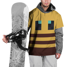 Накидка на куртку 3D с принтом Minecraft Bee в Петрозаводске, 100% полиэстер |  | bee | minecraft | майнкрафт | пчела | пчёлка | пчелобав