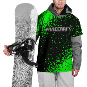 Накидка на куртку 3D с принтом MINECRAFT в Тюмени, 100% полиэстер |  | creeper | game | minecraft | блоки | игра | квадраты | компьютерная | крипер | криппер | майнкрафт | огонь