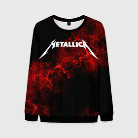Мужской свитшот 3D с принтом Metallica. в Курске, 100% полиэстер с мягким внутренним слоем | круглый вырез горловины, мягкая резинка на манжетах и поясе, свободная посадка по фигуре | metallica | music | rock | американская рок группа | метал группа | металлика | музыка | рок | рок группа | трэш метал | хеви метал