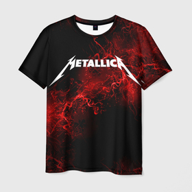 Мужская футболка 3D с принтом Metallica. в Тюмени, 100% полиэфир | прямой крой, круглый вырез горловины, длина до линии бедер | metallica | music | rock | американская рок группа | метал группа | металлика | музыка | рок | рок группа | трэш метал | хеви метал