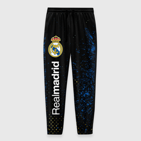 Мужские брюки 3D с принтом REAL MADRID / РЕАЛ МАДРИД в Белгороде, 100% полиэстер | манжеты по низу, эластичный пояс регулируется шнурком, по бокам два кармана без застежек, внутренняя часть кармана из мелкой сетки | Тематика изображения на принте: football | logo | madrid | real | realmadrid | sport | клуб | лого | логотип | логотипы | мадрид | реал | реалмадрид | символ | символы | спорт | форма | футбол | футбольная