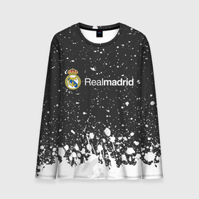 Мужской лонгслив 3D с принтом REAL MADRID / РЕАЛ МАДРИД в Тюмени, 100% полиэстер | длинные рукава, круглый вырез горловины, полуприлегающий силуэт | football | logo | madrid | real | realmadrid | sport | клуб | лого | логотип | логотипы | мадрид | реал | реалмадрид | символ | символы | спорт | форма | футбол | футбольная
