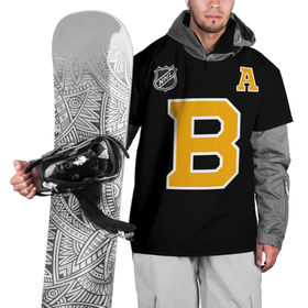 Накидка на куртку 3D с принтом Boston Bruins Patrice Bergeron в Тюмени, 100% полиэстер |  | 37 | bergeron | boston | boston bruins | bruins | nhl | patrice bergeron