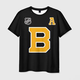 Мужская футболка 3D с принтом Boston Bruins Patrice Bergeron в Кировске, 100% полиэфир | прямой крой, круглый вырез горловины, длина до линии бедер | 37 | bergeron | boston | boston bruins | bruins | nhl | patrice bergeron