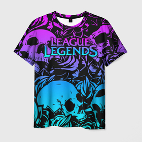 Мужская футболка 3D с принтом League of Legends , 100% полиэфир | прямой крой, круглый вырез горловины, длина до линии бедер | jinx | kda | league | lol | moba | pentakill | riot | rise | rus | skins | варвик | варус | воин | легенд | лига | лол | маг | стрелок | танк | чемпион
