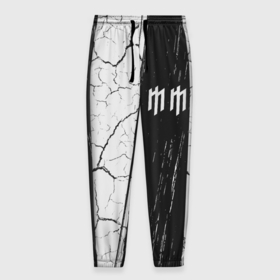Мужские брюки 3D с принтом MARILYN MANSON   М. МЭНСОН в Екатеринбурге, 100% полиэстер | манжеты по низу, эластичный пояс регулируется шнурком, по бокам два кармана без застежек, внутренняя часть кармана из мелкой сетки | Тематика изображения на принте: logo | manson | marilyn | music | rock | группа | лого | логотип | логотипы | менсон | мерилин | мерлин | музыка | мэнсон | мэрилин | рок | символ