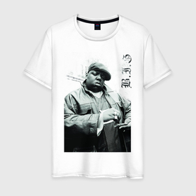 Мужская футболка хлопок с принтом The Notorious B.I.G , 100% хлопок | прямой крой, круглый вырез горловины, длина до линии бедер, слегка спущенное плечо. | b.i.g | biggie | hip hop | биги | олдскул рэп | хип хоп.