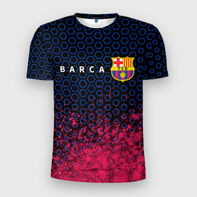 Мужская футболка 3D спортивная с принтом BARCELONA / БАРСЕЛОНА , 100% полиэстер с улучшенными характеристиками | приталенный силуэт, круглая горловина, широкие плечи, сужается к линии бедра | barca | barcelona | barsa | barselona | fcb | logo | messi | барса | барселона | знак | клуб | лого | логотип | логотипы | месси | символ | символы | футбол | футбольная | футбольный