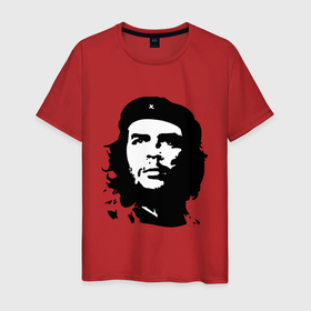 Мужская футболка хлопок с принтом Че Гевара в Санкт-Петербурге, 100% хлопок | прямой крой, круглый вырез горловины, длина до линии бедер, слегка спущенное плечо. | борьба | вождь | звезда | революция | че гевара