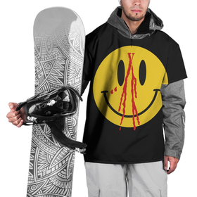 Накидка на куртку 3D с принтом Pop Up Smiley в Тюмени, 100% полиэстер |  | plohoyparen | smile | v.vlone | vlone pop up smiley | влоне | смайл | смайлик | эмоджи