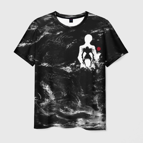 Мужская футболка 3D с принтом This World Is Rotten в Белгороде, 100% полиэфир | прямой крой, круглый вырез горловины, длина до линии бедер | anime | death note | japan | manga | аниме | иероглифы | манга | япония