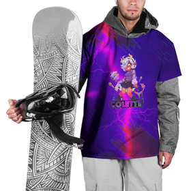 Накидка на куртку 3D с принтом Brawl STARS (COLETTE) , 100% полиэстер |  | Тематика изображения на принте: brawl | colette | leon | moba | stars | supercell | арт | игра | коллаж | паттерн
