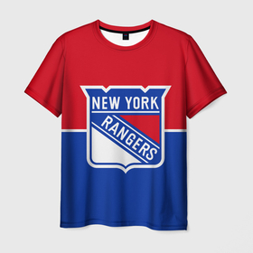 Мужская футболка 3D с принтом Нью-Йорк Рейнджерс , 100% полиэфир | прямой крой, круглый вырез горловины, длина до линии бедер | hockey | new york | new york rangers | nhl | rangers | usa | нхл | нью йорк | нью йорк рейнджерс | рейнджерс | спорт | сша | хоккей | шайба