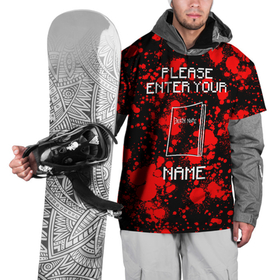 Накидка на куртку 3D с принтом Please enter your name в Тюмени, 100% полиэстер |  | anime | death note | japan | manga | аниме | иероглифы | манга | япония