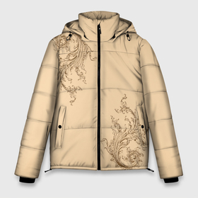 Мужская зимняя куртка 3D с принтом Античные узоры в Новосибирске, верх — 100% полиэстер; подкладка — 100% полиэстер; утеплитель — 100% полиэстер | длина ниже бедра, свободный силуэт Оверсайз. Есть воротник-стойка, отстегивающийся капюшон и ветрозащитная планка. 

Боковые карманы с листочкой на кнопках и внутренний карман на молнии. | античность | античные узоры | красивые узоры. | ретро | узоры