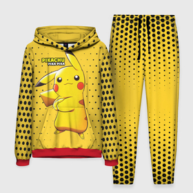 Мужской костюм 3D (с толстовкой) с принтом Pikachu Pika Pika в городе Новоалтайск,  |  | Тематика изображения на принте: pika | pikachu | аниме | детская | детям | игры | молния | мышка | мышь | пика | пикачу | покемон | покемоны