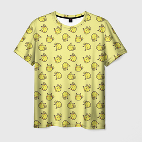Мужская футболка 3D с принтом Стикеры пикачу в Тюмени, 100% полиэфир | прямой крой, круглый вырез горловины, длина до линии бедер | pokemon | pokemon go | арт | жёлтый мышонок мышь | пикачу | покемон | покемоны | рисунок