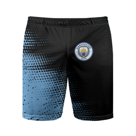 Мужские шорты спортивные с принтом MANCHESTER CITY Манчестер Сити ,  |  | city | club | footbal | logo | manchester | знак | клуб | логотип | логотипы | манчестер | символ | символы | сити | форма | футбол | футбольная | футбольный