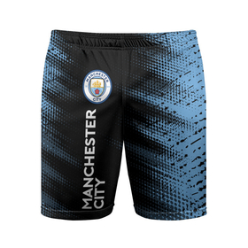 Мужские шорты спортивные с принтом MANCHESTER CITY Манчестер Сити ,  |  | city | club | footbal | logo | manchester | знак | клуб | логотип | логотипы | манчестер | символ | символы | сити | форма | футбол | футбольная | футбольный