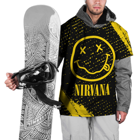 Накидка на куртку 3D с принтом NIRVANA   НИРВАНА в Петрозаводске, 100% полиэстер |  | band | cobain | face | kurt | logo | music | nirvana | rock | rocknroll | группа | кобейн | курт | лого | логотип | музыка | музыкальная | нирвана | рожица | рок | рокнролл | символ