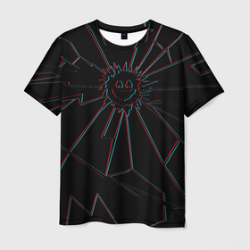Мужская футболка 3D с принтом ЧЕРНОЕ ЗЕРКАЛО в Петрозаводске, 100% полиэфир | прямой крой, круглый вырез горловины, длина до линии бедер | black mirror | sci fi | science fiction | сериал | фантазия | черное зеркало