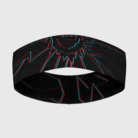Повязка на голову 3D с принтом ЧЕРНОЕ ЗЕРКАЛО в Тюмени,  |  | Тематика изображения на принте: black mirror | sci fi | science fiction | сериал | фантазия | черное зеркало