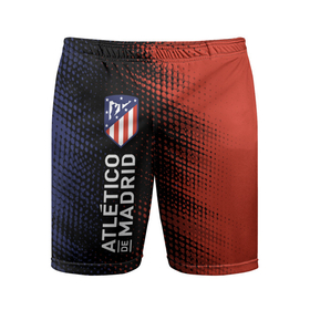 Мужские шорты спортивные с принтом ATLETICO MADRID   Атлетико ,  |  | atletico | club | footbal | logo | madrid | атлетико | знак | клуб | логотип | логотипы | мадрид | символ | символы | форма | футбол | футбольная | футбольный
