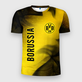 Мужская футболка 3D Slim с принтом BORUSSIA   Боруссия в Тюмени, 100% полиэстер с улучшенными характеристиками | приталенный силуэт, круглая горловина, широкие плечи, сужается к линии бедра | Тематика изображения на принте: borussia | club | dortmund | footbal | logo | боруссия | дортмунд | знак | клуб | логотип | логотипы | символ | символы | форма | футбол | футбольная | футбольный