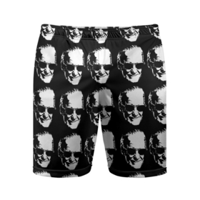 Мужские шорты спортивные с принтом STAN LEE в Тюмени,  |  | marvel | stan lee | марвел | стен ли | стэн ли