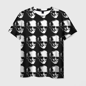 Мужская футболка 3D с принтом STAN LEE в Екатеринбурге, 100% полиэфир | прямой крой, круглый вырез горловины, длина до линии бедер | Тематика изображения на принте: marvel | stan lee | марвел | стен ли | стэн ли