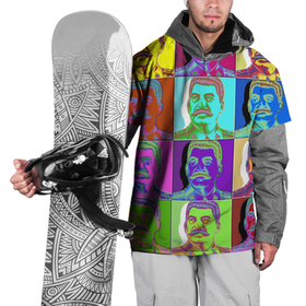 Накидка на куртку 3D с принтом Stalin pop-art , 100% полиэстер |  | Тематика изображения на принте: chief | color | eyes | moustache | pop art | stalin | view | взгляд | вождь | глаза | поп  арт | сталин | усы | цвет