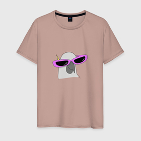 Мужская футболка хлопок с принтом Попугай в очках в Белгороде, 100% хлопок | прямой крой, круглый вырез горловины, длина до линии бедер, слегка спущенное плечо. | mem | мем | мультяшный | персонаж | попугай в очках | прикол | птица | рисунок | смешной попугай | юмор