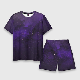 Мужской костюм с шортами 3D с принтом Космос ,  |  | звездное небо | звезды | космос | минимализм | рисунок