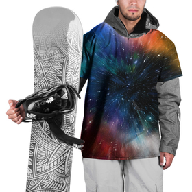 Накидка на куртку 3D с принтом Fest в Новосибирске, 100% полиэстер |  | Тематика изображения на принте: colorful | galaxy | immersion | universe | вселенная | галактика | погружение | разноцветный