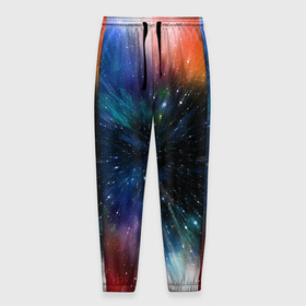 Мужские брюки 3D с принтом Fest в Санкт-Петербурге, 100% полиэстер | манжеты по низу, эластичный пояс регулируется шнурком, по бокам два кармана без застежек, внутренняя часть кармана из мелкой сетки | colorful | galaxy | immersion | universe | вселенная | галактика | погружение | разноцветный