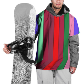 Накидка на куртку 3D с принтом радуга , 100% полиэстер |  | вполоску | полоска | полосы | радуга | цвета