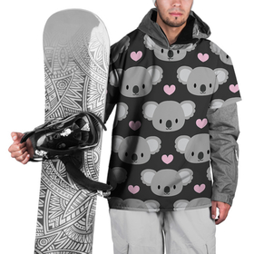 Накидка на куртку 3D с принтом Мордочки коал в Курске, 100% полиэстер |  | Тематика изображения на принте: арт | коал | коала | коалы | любовь | медведь | медвежонок | мордочка | мордочки | рисунок | сердечки | сердце | серый | тёмный | чёрный