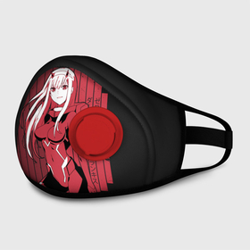 Маска из неопрена с принтом ZeroTwo (Darling in the Franx) в городе Новоалтайск, неопрен 100% | Форма огибающая нос. Резинки для ушей с дополнительной резинкой на затылке. Клапан для выдоха для активного дыхания при занятиях спортом. Эластичный материал маски и окантовки для лучшего растяжения и прилегания маски.  | 002 | ahegao | anime | darling | franx | franxx | girl | girls | in | senpai | the | two | waifu | zero | zerotwo | аниме | ахегао | вайфу | девушка | семпай | сенпай | тян