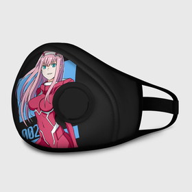 Маска из неопрена с принтом ZeroTwo (Darling in the Franx) в городе Новоалтайск, неопрен 100% | Форма огибающая нос. Резинки для ушей с дополнительной резинкой на затылке. Клапан для выдоха для активного дыхания при занятиях спортом. Эластичный материал маски и окантовки для лучшего растяжения и прилегания маски.  | 002 | 02 | ahegao | anime | darling | franx | franxx | girl | girls | in | senpai | the | two | waifu | zero | zerotwo | аниме | ахегао | вайфу | девушка | семпай | сенпай | тян