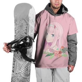 Накидка на куртку 3D с принтом Pink Zero Two в Санкт-Петербурге, 100% полиэстер |  | Тематика изображения на принте: 002 | 02 | ahegao | anime | darling | franx | franxx | girl | girls | in | senpai | the | two | waifu | zero | zerotwo | аниме | ахегао | вайфу | девушка | семпай | сенпай | тян