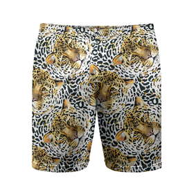 Мужские шорты спортивные с принтом Леопард выглядывает из воды в Кировске,  |  | gold | life | versace | vip | абстракция | богатство | в золоте | версаче | версачи | виайпи | вип | золотая | золото | кот | кошка | лев | леопард | линия | нейтральная | позолоченное | стайл | стиль | текстуры