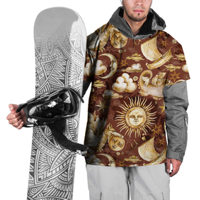 Накидка на куртку 3D с принтом Волшебство в Санкт-Петербурге, 100% полиэстер |  | life | абстракция | волшебство | дракон | звезды | корабль | линия | небо | нейтральная | солнце | сон | стайл | стиль | текстуры | тучи | тучки | узоры | фантазия
