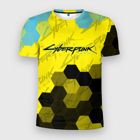 Мужская футболка 3D Slim с принтом CYBERPUNK 2077   Киберпанк в Новосибирске, 100% полиэстер с улучшенными характеристиками | приталенный силуэт, круглая горловина, широкие плечи, сужается к линии бедра | 2077 | cyber | cyber punk 2077 | cyberbunk | cyberpunk 2077 | cyberpunk2077 | demon | game | games | gfyr | logo | projekt | punk | red | samurai | демон | игра | игры | кибер | кибер панк 2077 | киберпанк | киберпанк2077 | лого | панк | самурай 
