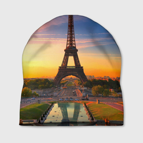 Шапка 3D с принтом Эйфелева башня , 100% полиэстер | универсальный размер, печать по всей поверхности изделия | paris | башня | париж | франция | эйфелева башня