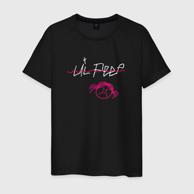 Мужская футболка хлопок с принтом LIL PEEP (front & back) в Петрозаводске, 100% хлопок | прямой крой, круглый вырез горловины, длина до линии бедер, слегка спущенное плечо. | lil peep | lil peep art | logo lil peep | love | rap | альбомы | лил пип | лове | лого | логтип | любовь | музыка | музыкант | паук | певец | рэп | рэпер | скорпион