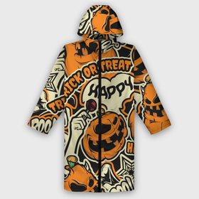 Дождевик унисекс 3D с принтом Хэллоуин в городе Новоалтайск,  |  | halloween | helloween | монстры | приколы | тыква | ужасы | хеллоуин | хэллоуин