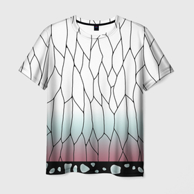 Мужская футболка 3D с принтом Шинобу Кочо , 100% полиэфир | прямой крой, круглый вырез горловины, длина до линии бедер | Тематика изображения на принте: demon slayers | shinobu | клинок рассекающий демонов | шинобу кочо
